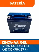 BATERIA 12N7A-4A BOST GEL AH7 135X75X133 + -