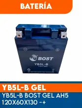BATERIA YB5L-B BOST GEL AH5 120X60X130 - +