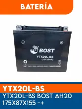 BATERIA YTX20L-BS BOST AH20 175X87X155-+