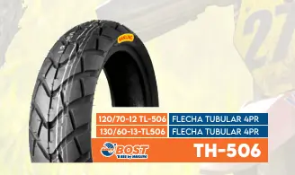 Llanta Bost 120/70-12 Pista Tobular 4PR