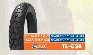 Llanta Bost 120/80-18 Pista Tobular 6PR