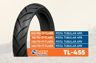 Llanta Bost 130/70-17 Pista Tobular 6PR