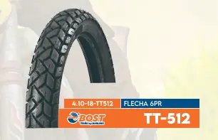 Llanta Bost 4.10-18 Pista Tobular 6PR