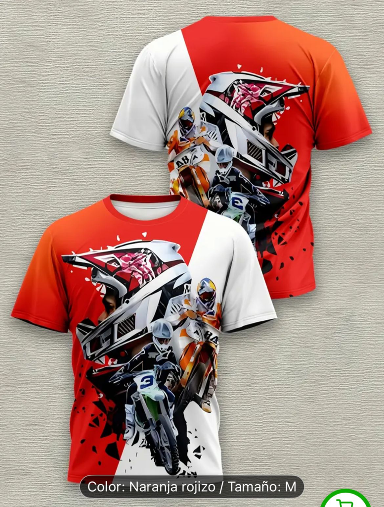 Camisa casual de moto