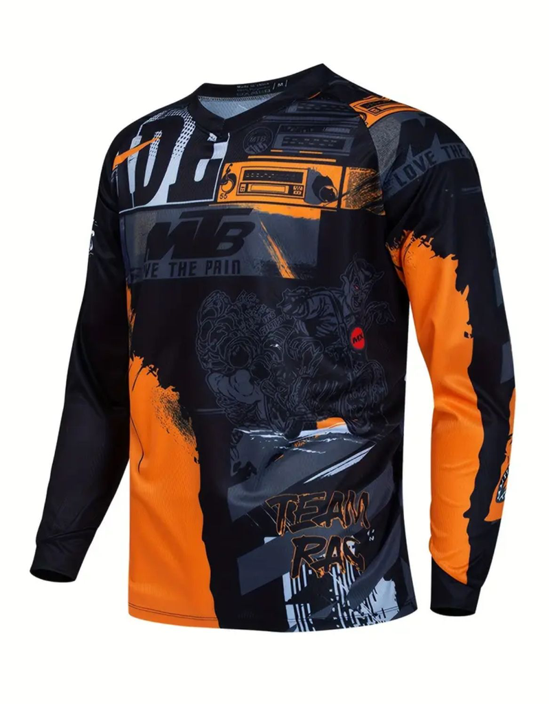 Camisa moto manga larga