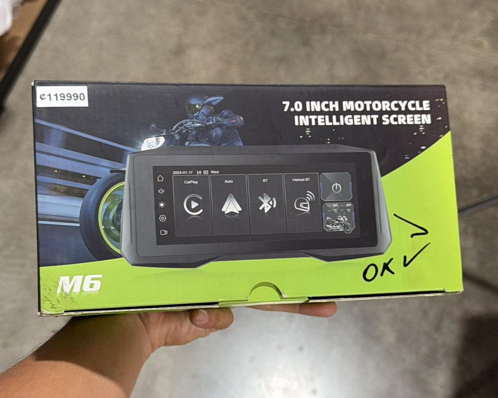 Car Play Moto 7" camaras y sensor de aire