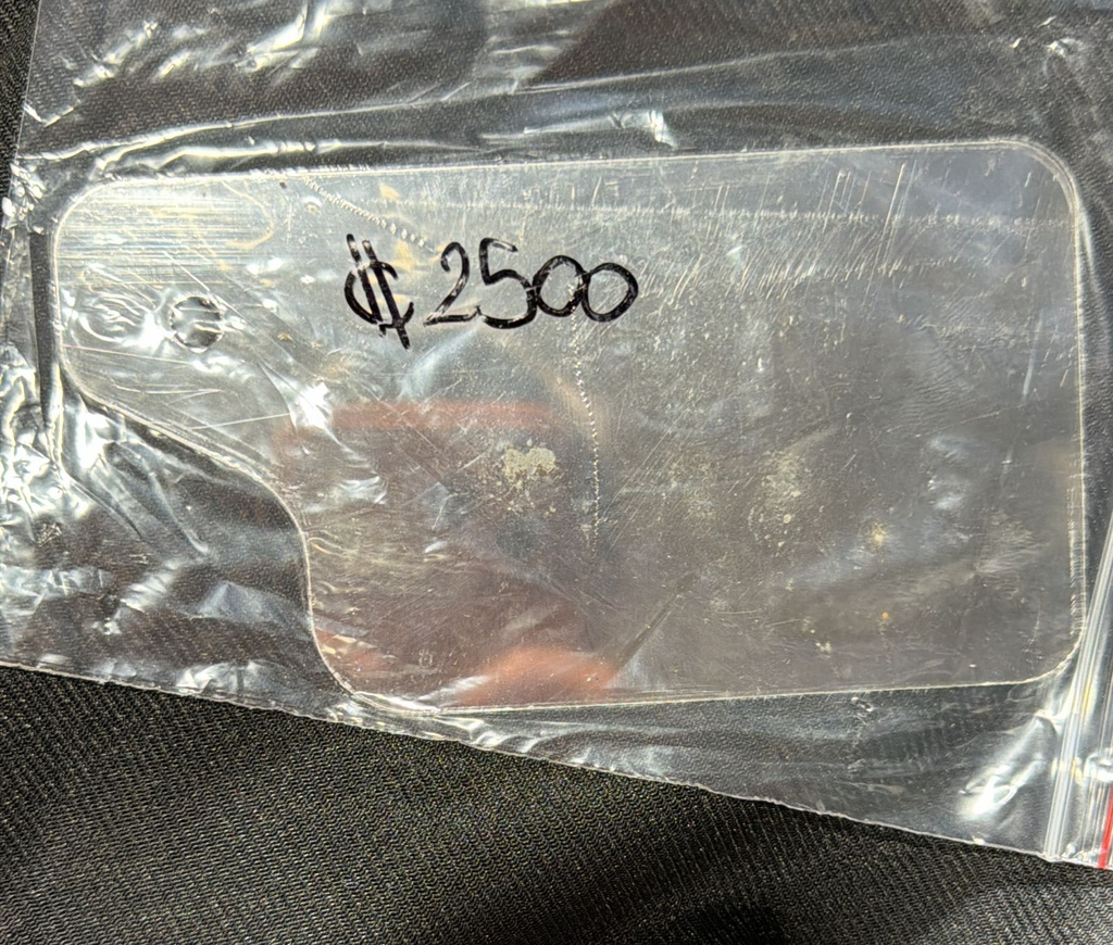 Porta marchamo metalica 