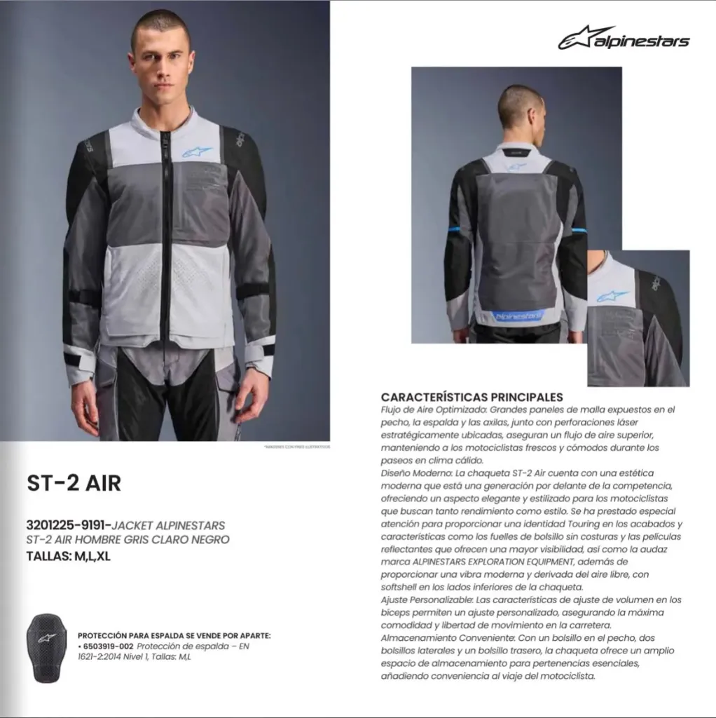 Jacket Alpinestar ST-2 Air Talla L